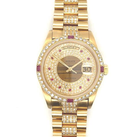 rolex day date gold with diamonds|rolex day date 2022.